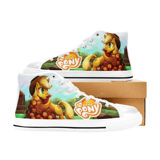 My Little Pony Friendship Is Magic Applejack Custom High Top Sneakers Shoes