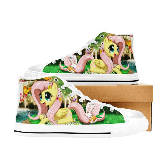 My Little Pony Friendship Is Magic Fluttershy Custom High Top Sneakers Shoes
