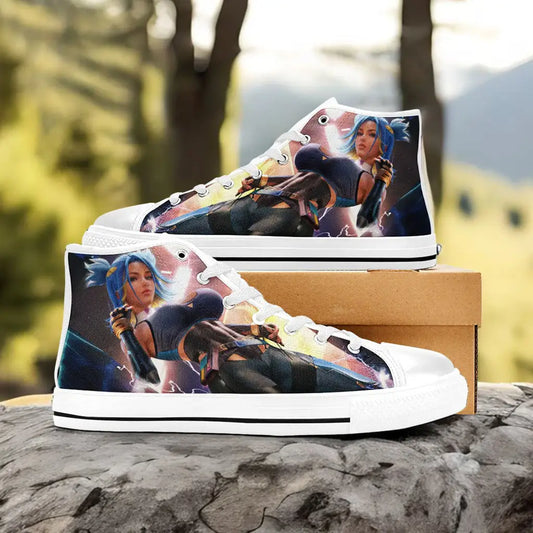 Neon Valorant Custom High Top Sneakers Shoes