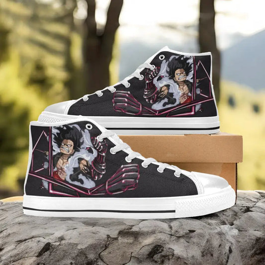One Piece Straw Hat Monkey D Luffy Snake Man Custom High Top Sneakers Shoes