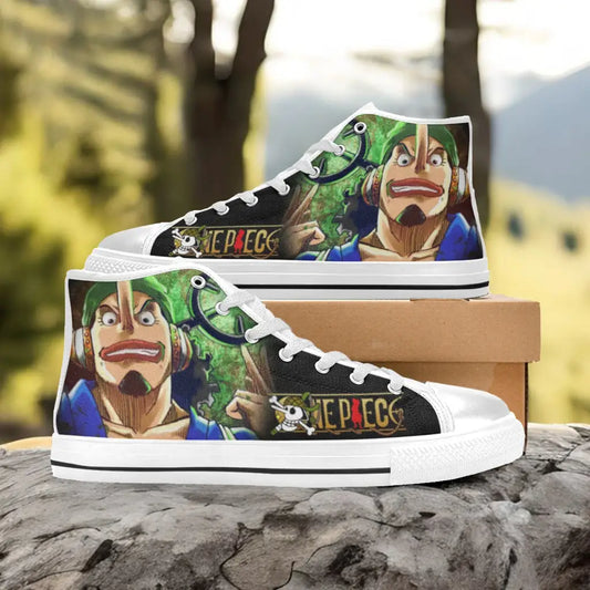 One Piece Straw Hat Usopp Sogeking Custom High Top Sneakers Shoes