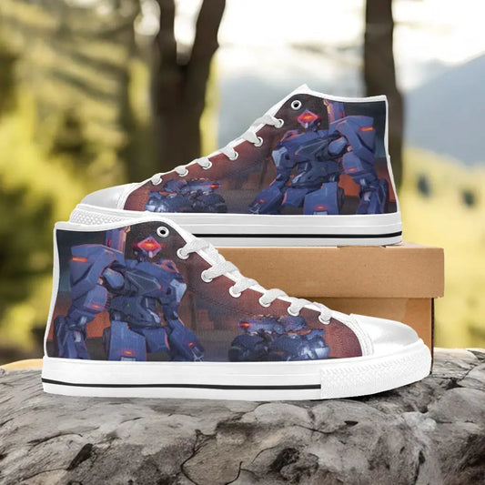 Overwatch Bastion Custom High Top Sneakers Shoes