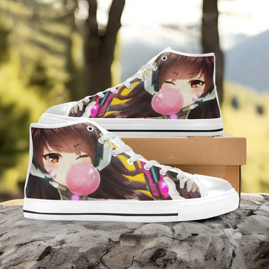 Overwatch D.Va DVa Custom High Top Sneakers Shoes