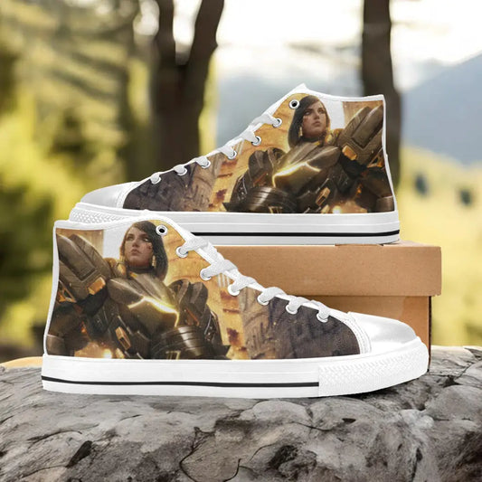 Overwatch Pharah Custom High Top Sneakers Shoes