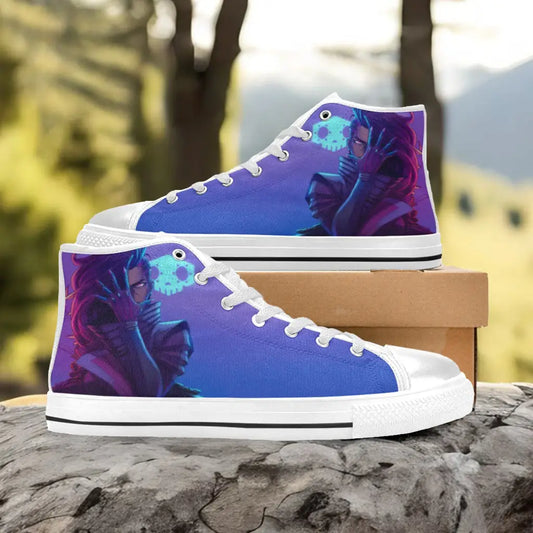 Overwatch Sombra Custom High Top Sneakers Shoes