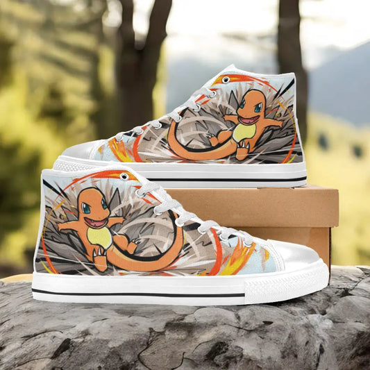 Pokemon Charmander Custom High Top Sneakers Shoes