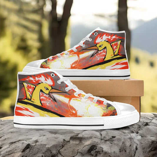 Pokemon Moltres Custom High Top Sneakers Shoes