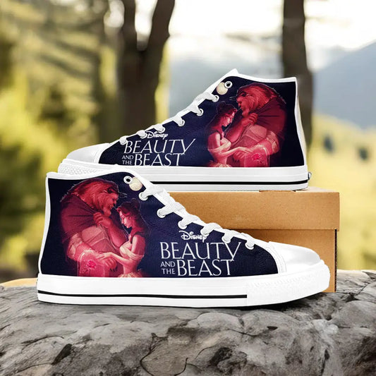 Princess Belle Beauty and the Beast Custom High Top Sneakers Shoes