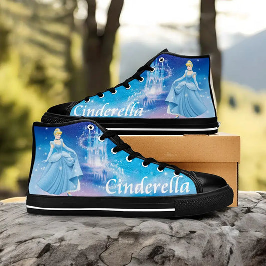 Princess Cinderella Custom High Top Sneakers Shoes
