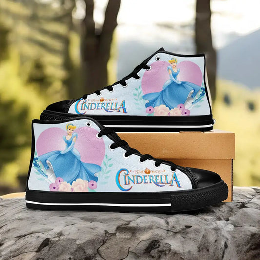 Princess Cinderella Custom High Top Sneakers Shoes