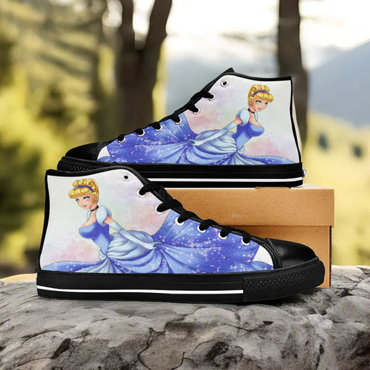 Princess Cinderella Custom High Top Sneakers Shoes