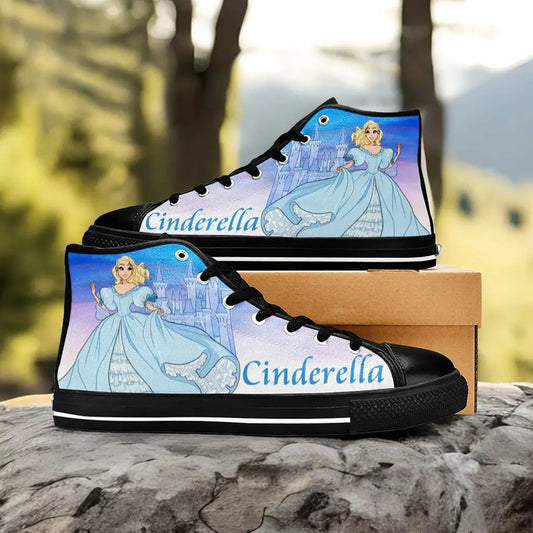 Princess Cinderella Custom High Top Sneakers Shoes