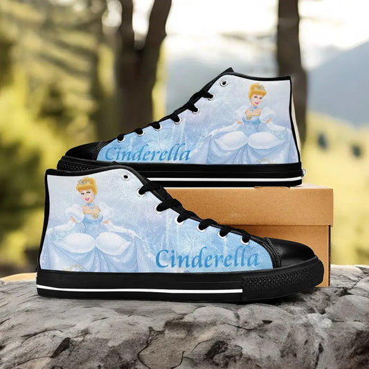 Princess Cinderella Custom High Top Sneakers Shoes