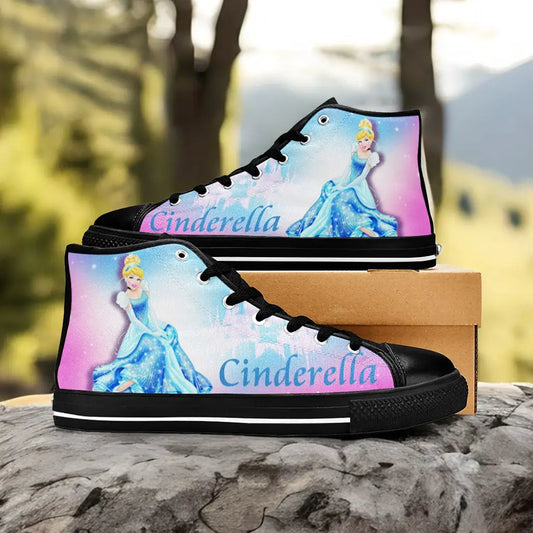 Princess Cinderella Custom High Top Sneakers Shoes