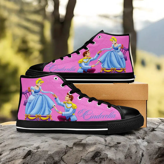 Princess Cinderella Custom High Top Sneakers Shoes