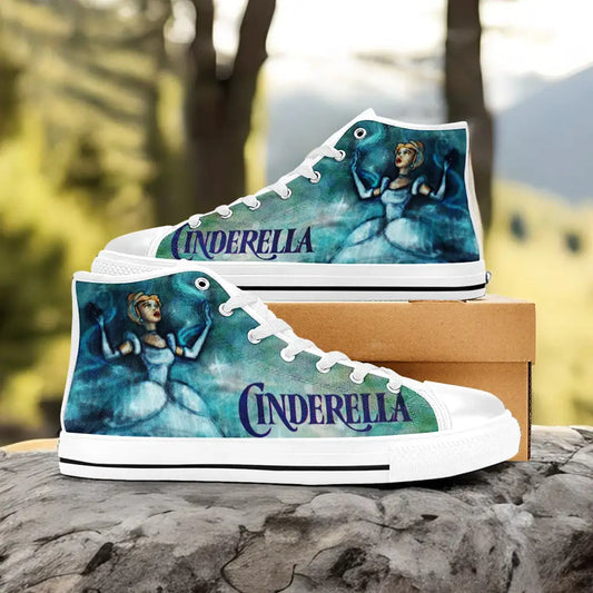 Princess Cinderella Custom High Top Sneakers Shoes