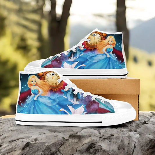 Princess Cinderella Custom High Top Sneakers Shoes