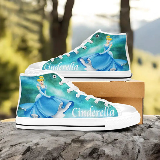 Princess Cinderella Custom High Top Sneakers Shoes