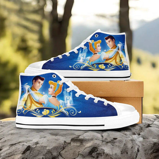 Princess Cinderella Custom High Top Sneakers Shoes