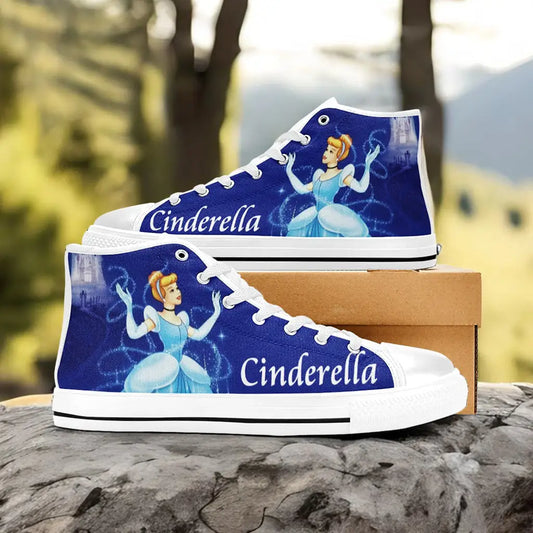 Princess Cinderella Custom High Top Sneakers Shoes