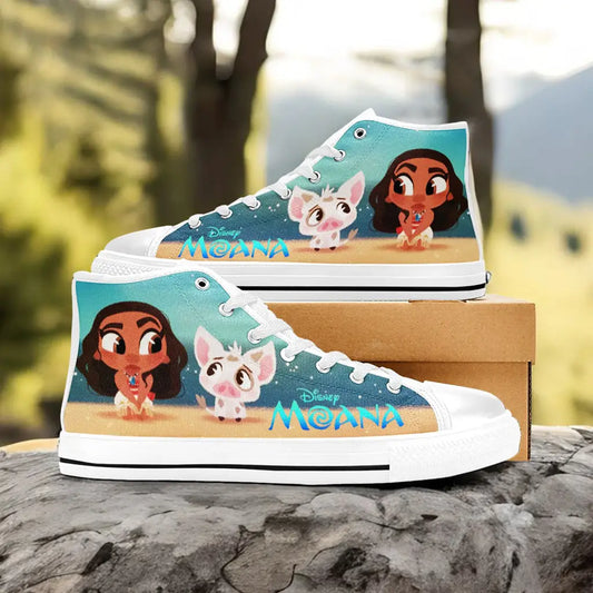 Princess Moana Waialiki Maui Custom High Top Sneakers Shoes