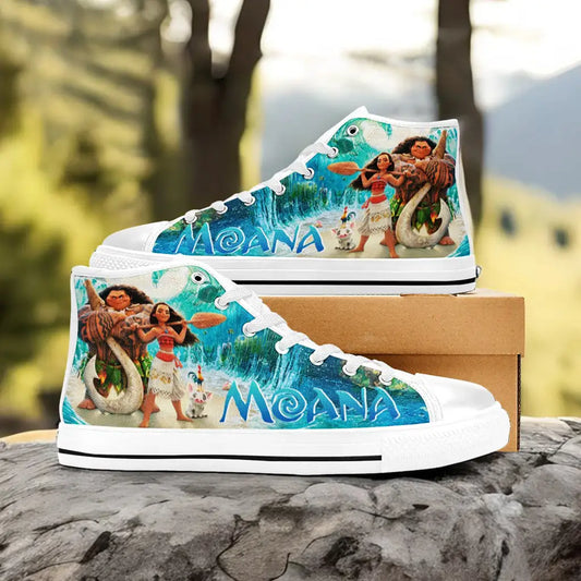 Princess Moana Waialiki Maui Custom High Top Sneakers Shoes