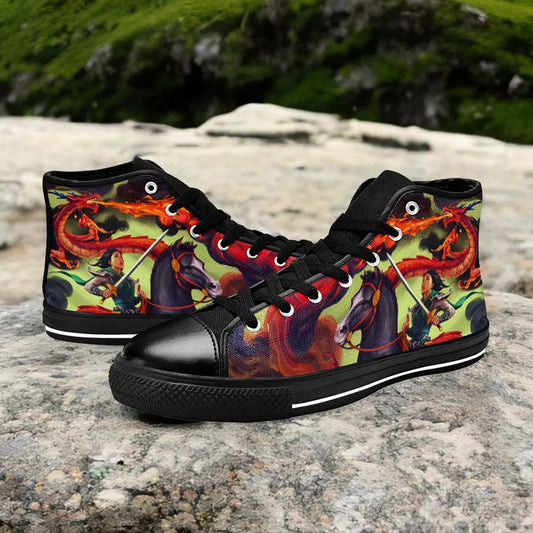 Princess Mulan Women Sword Warrior Custom High Top Sneakers Shoes
