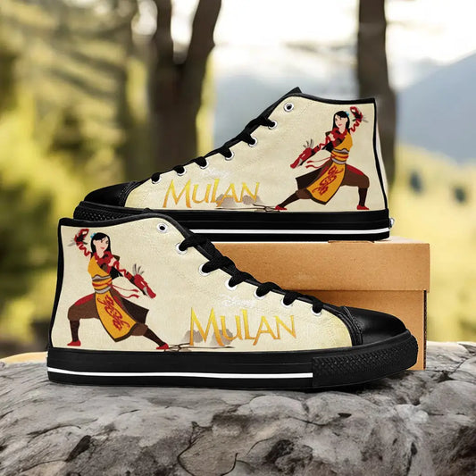Princess Mulan Women Sword Warrior Custom High Top Sneakers Shoes