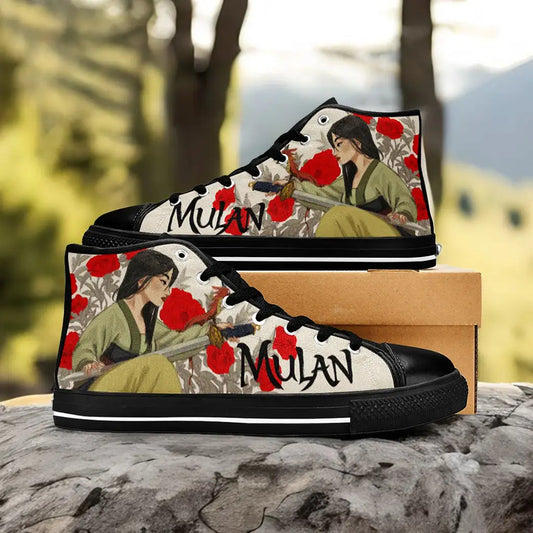 Princess Mulan Women Sword Warrior Custom High Top Sneakers Shoes