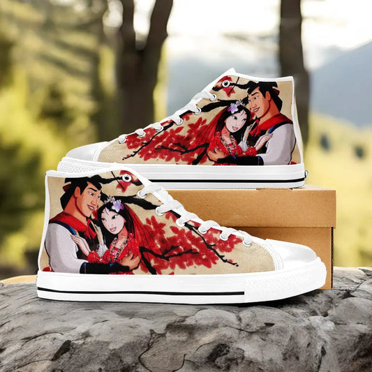 Princess Mulan Women Sword Warrior Custom High Top Sneakers Shoes