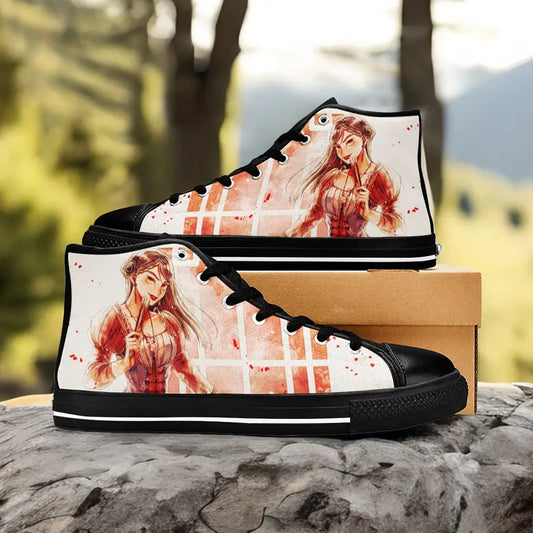 Princess Mulan Women Sword Warrior Custom High Top Sneakers Shoes