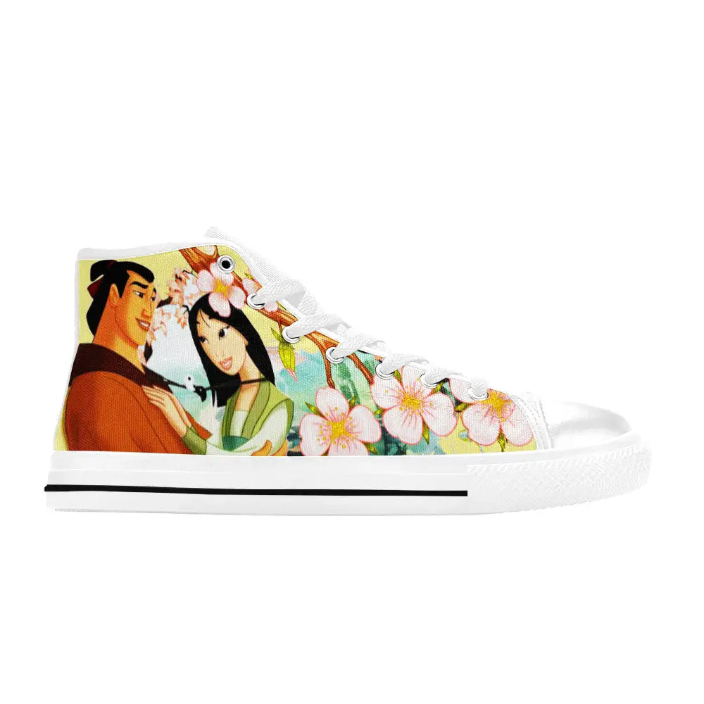 Princess Mulan Women Sword Warrior Custom High Top Sneakers Shoes