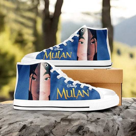 Princess Mulan Women Sword Warrior Custom High Top Sneakers Shoes