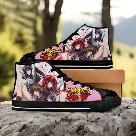 Rias Gremory Akeno Himejima Issei High School DxD Custom High Top Sneakers Shoes