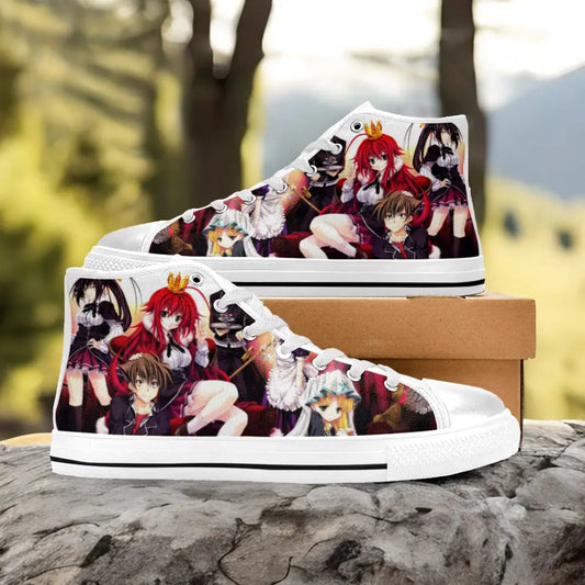 Rias Gremory Issei Asia High School DxD Custom High Top Sneakers Shoes