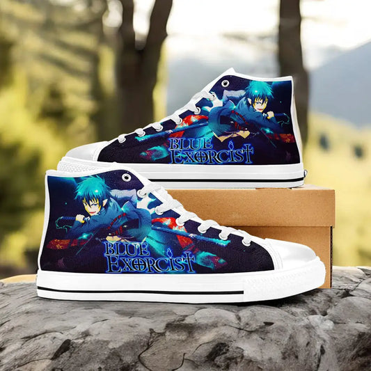 Rin Okumura Ao no Exorcist Custom High Top Sneakers Shoes