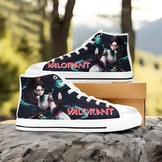 Sage Valorant Custom High Top Sneakers Shoes