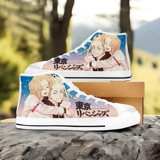 Sano Manjiro Draken Mikey Tokyo Revengers Custom High Top Sneakers Shoes