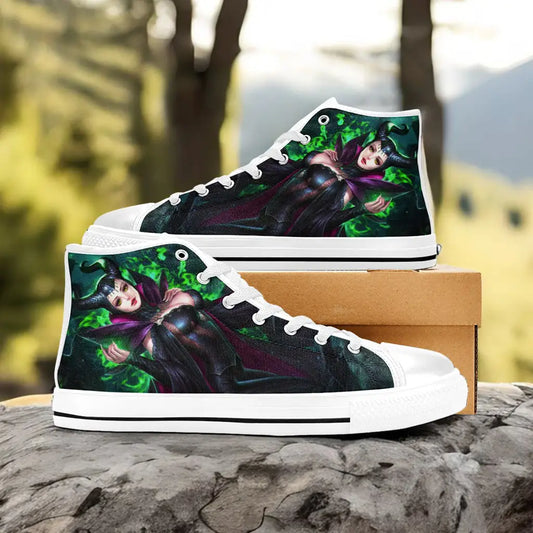 Sexy Maleficent Princess Aurora Custom High Top Sneakers Shoes