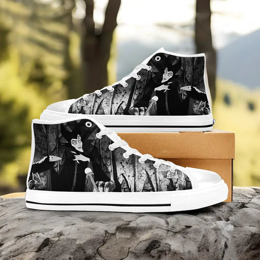 Sleeping Beauty Princess Aurora Maleficent Custom High Top Sneakers Shoes