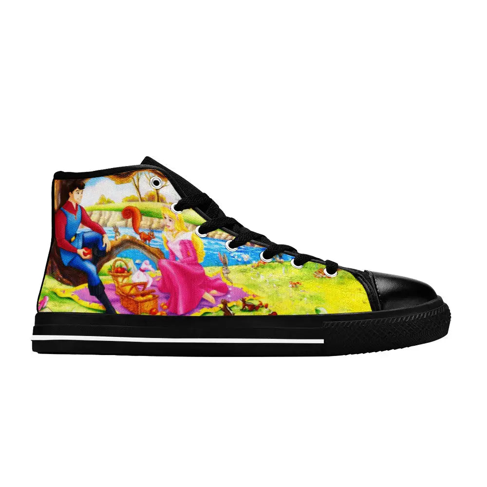 Sleeping Beauty Princess Aurora Custom High Top Sneakers Shoes