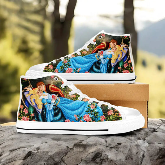 Sleeping Beauty Princess Aurora Custom High Top Sneakers Shoes
