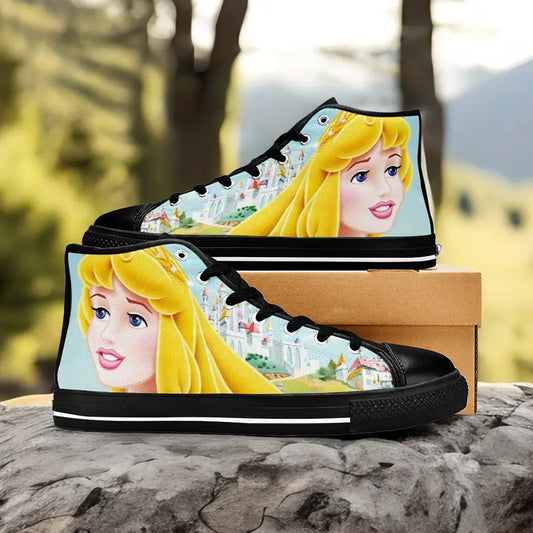 Sleeping Beauty Princess Aurora Custom High Top Sneakers Shoes