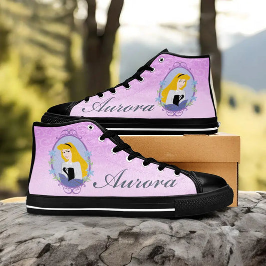 Sleeping Beauty Princess Aurora Custom High Top Sneakers Shoes