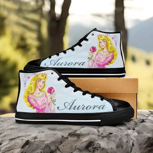 Sleeping Beauty Princess Aurora Custom High Top Sneakers Shoes