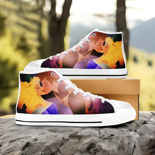 Sleeping Beauty Princess Aurora Custom High Top Sneakers Shoes