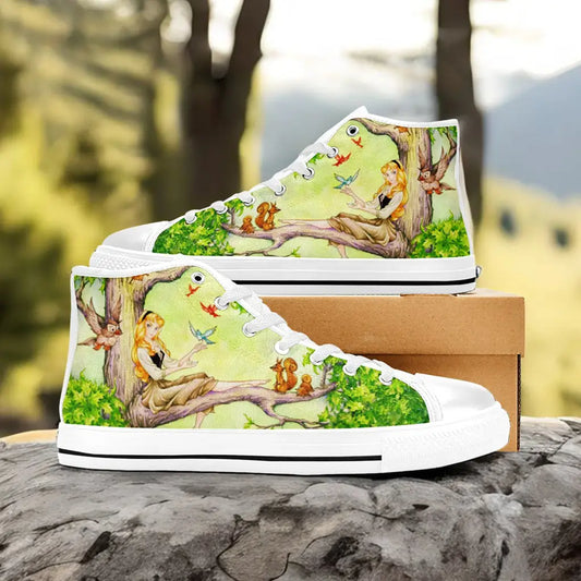Sleeping Beauty Princess Aurora Custom High Top Sneakers Shoes