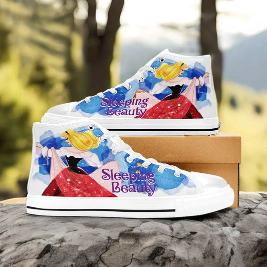 Sleeping Beauty Princess Aurora Custom High Top Sneakers Shoes