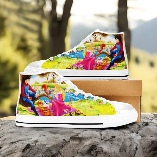 Sleeping Beauty Princess Aurora Custom High Top Sneakers Shoes