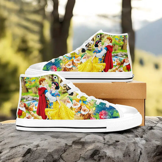 Snow White and the Seven Dwarfs Custom High Top Sneakers Shoes